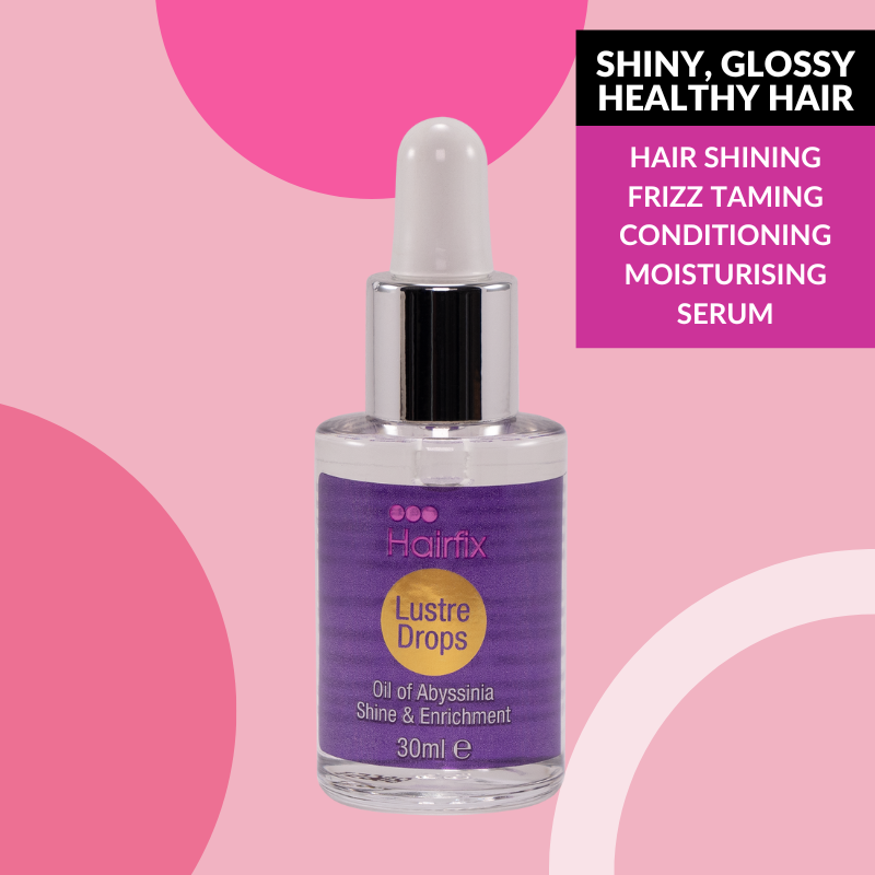 LUSTRE DROPS OIL OF ABYSSINIA SERUM: instant shine, tamed frizz, conditioned, moisturised hair.