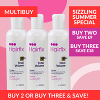 TOTAL VOLUME SHAMPOO to thicken, volumise and repair fine, thinning, damaged hair
