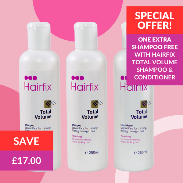 hair loss volumising shampoo and conditioner women from hairfix uk