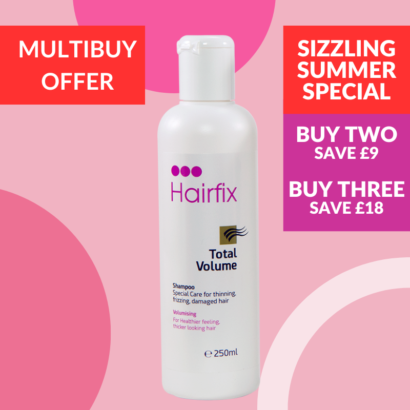 TOTAL VOLUME SHAMPOO to thicken, volumise and repair fine, thinning, damaged hair